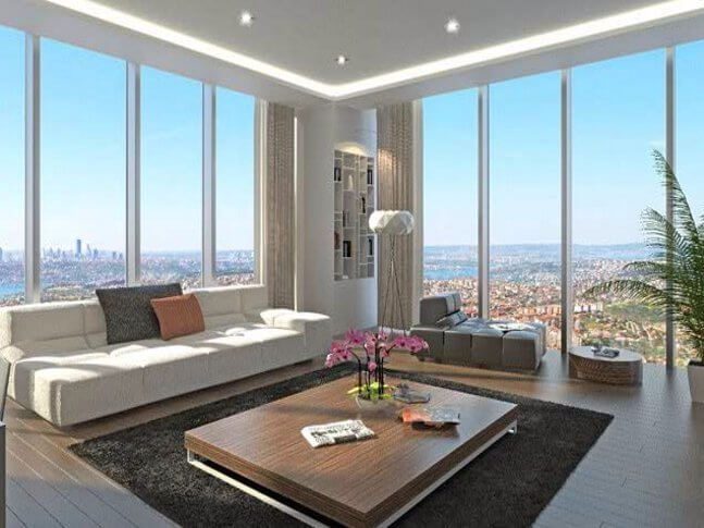 AVRUPA KONUTLARI KALE TOPKAPI'DA SATILIK 131 m2 PEYZAJ 2+1 DAİRE